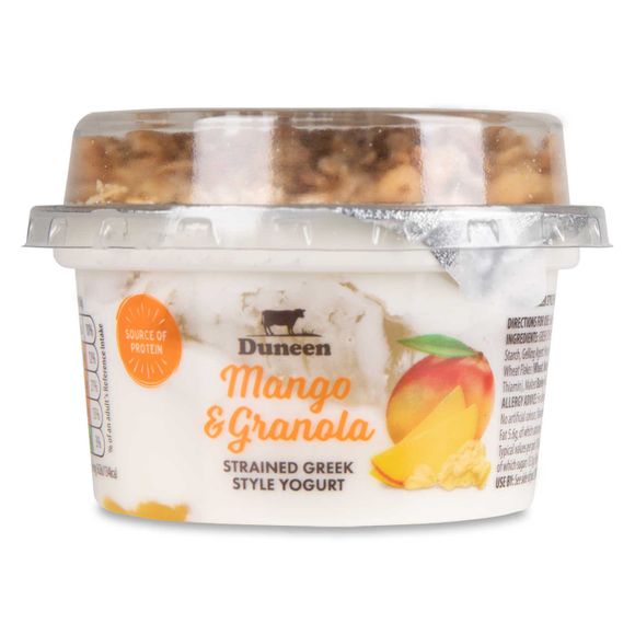 Mango & Granola Authentically Strained Greek Style Yogurt 150g Duneen